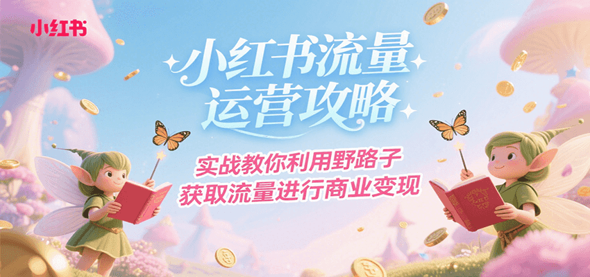 小红书流量运营攻略，实战教你利用野路子获取流量进行商业变现-七量思维