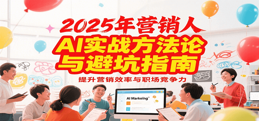 2025年营销实战方法论与避坑指南，利用AI提升营销效率与职场竞争力-七量思维
