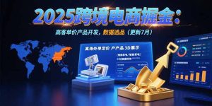 2025跨境电商掘金:蓝海市场定位,高客单价产品开发,数据选品(更新7月-七量思维