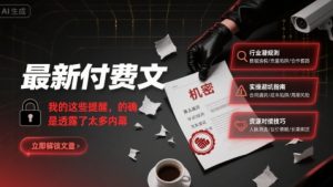 最新付费文：我的这些提醒，的确是透露了太多内幕-七量思维