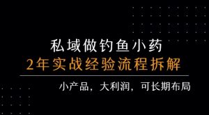 私域做钓鱼小药 每单利润3张+ 详细流程拆解-七量思维