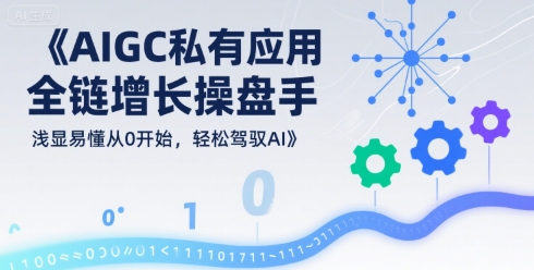 AIGC私有化应用全链增长操盘手，浅显易懂从0开始，轻松驾驭AI-七量思维