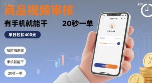 随时随地做！商品视频审核，有手机就能干，20 秒一单，单日轻松 4张+【揭秘】-七量思维