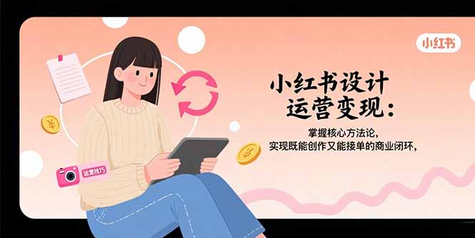 小红书设计运营变现：掌握核心方法论，实现既能创作又能接单的商业闭环-七量思维