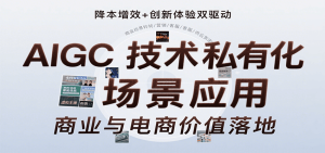 AIGC技术私有化场景应用，内容创作/视觉设计/私有化部署/商业应用/电商运营等-七量思维