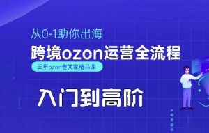 OZON入门到高阶全流程,从0-1助你出海,跨境ozon运营全流程-七量思维