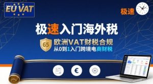 极速入门海外税，欧洲VAT财税合规，从0到1入门跨境电商财税-七量思维