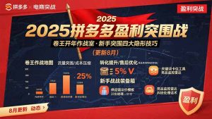 2025拼多多盈利突围战：卷王开年作战室，新手突围四大隐形技巧(更新8月-七量思维