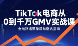 三千老师·TikTok电商从0到千万GMV实战课-七量思维