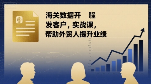 海关数据开发客户实战课，帮助外贸人提升业绩-七量思维