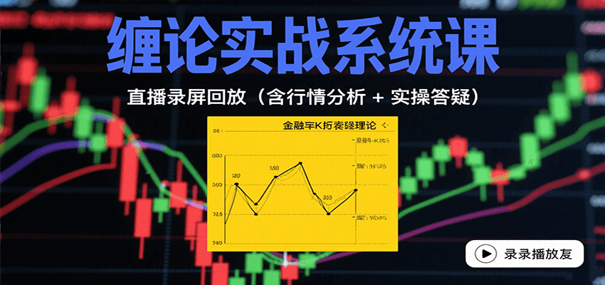 缠论实战系统课：直播录屏回放(含行情分析 + 实操答疑(更新8月)-七量思维
