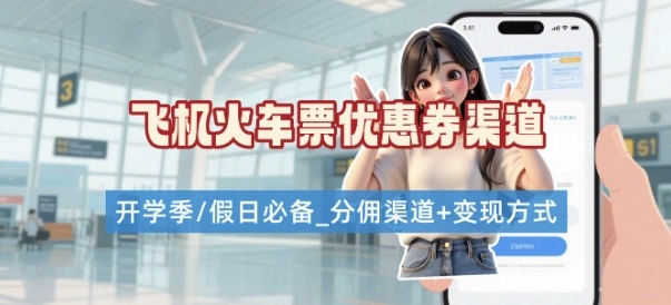 学生党必看！机票火车票优惠券申请渠道 + 项目打法，开学季节日速存-七量思维