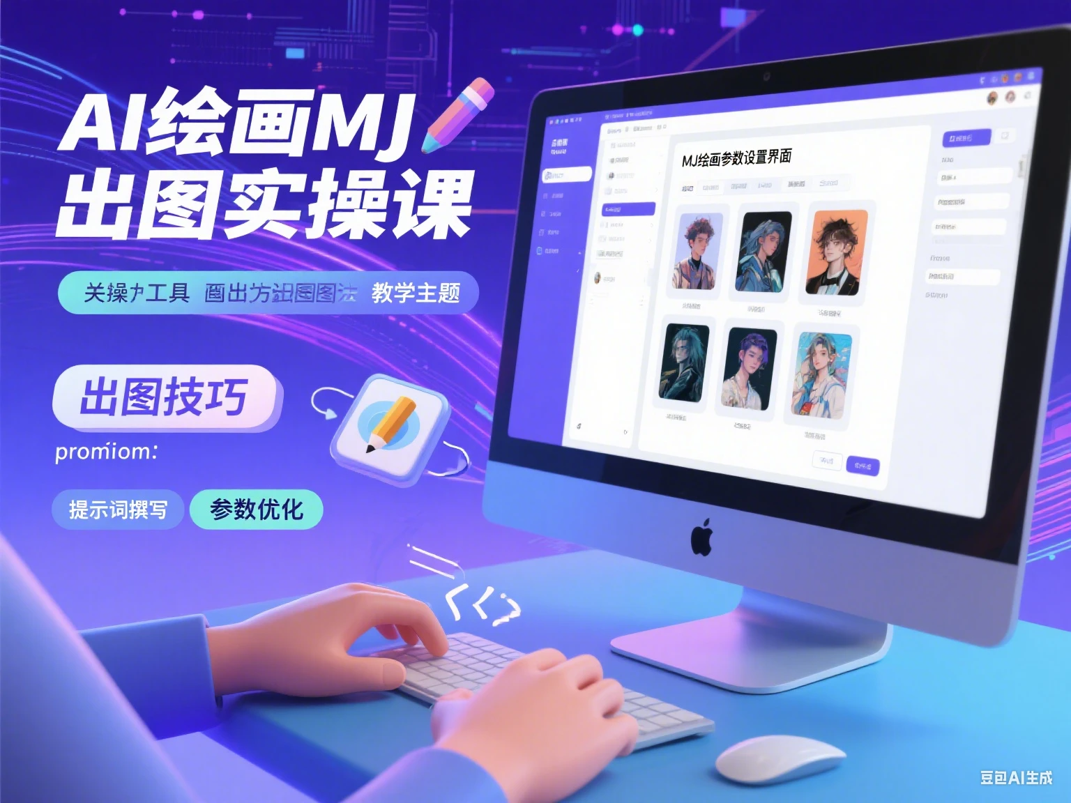 【精】AI绘画MJ出图实操课-七量思维