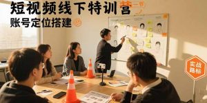 短视频线下特训营：账号定位搭建/口播号拍摄剪辑/直播间流量入口/变现实战-七量思维