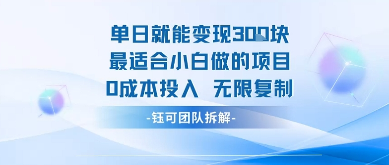 单日就能变现3张最适合小白做的项目0成本投入 无限复制-七量思维