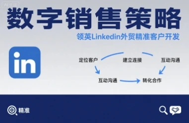 【精】数字销售策略领英LinkedIn外贸精准客户开发-七量思维