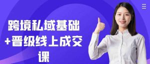 跨境私域基础+晋级线上成交课-七量思维