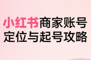 大晴老师·小红书电商全链路实战从定位到爆单(更新8月)-七量思维