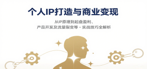 个人IP打造与商业变现,从IP原理到起盘盈利、产品开发及流量裂变等实战技巧全解析-七量思维