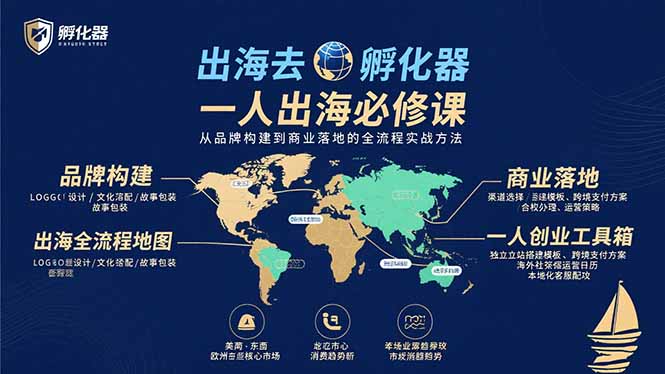 出海去 孵化器 一人出海必修课：从品牌构建到商业落地的全流程实战方法-七量思维