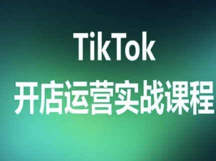 TikTok开店运营实战课程，TK跨境电商实操全流程-七量思维
