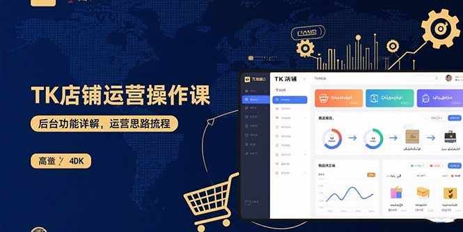 TK店铺运营实操课：后台功能详解，商品上架流程，运营思路拆解-七量思维