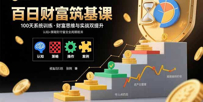 百日财富筑基课：认知+策略+实操+案例拆解  实现从创富到守富全周期能力-七量思维