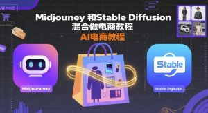 Midjourney和Stable Diffusion混合做电商教程-ai电商教程-七量思维