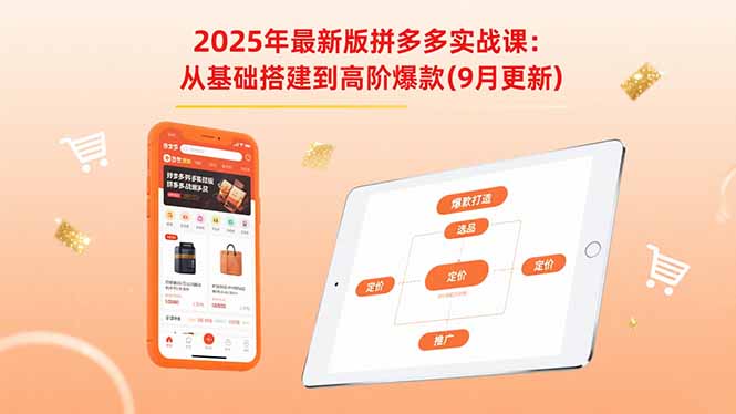 2025年最新版拼多多实战课：从基础搭建到高阶爆款(9月更新-七量思维