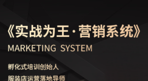 老杨·服装老板必修课《实战为王-营销系统》实现业绩被动式增长-七量思维