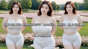 微胖女孩舞蹈AI视频制作提示词(含绘图词、视频词) 跳舞+视频教程-七量思维
