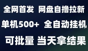 2025最新九月网盘自撸拉新,全自动运行,解放双手,日入5张+,小白可玩,批量操作【揭秘】-七量思维