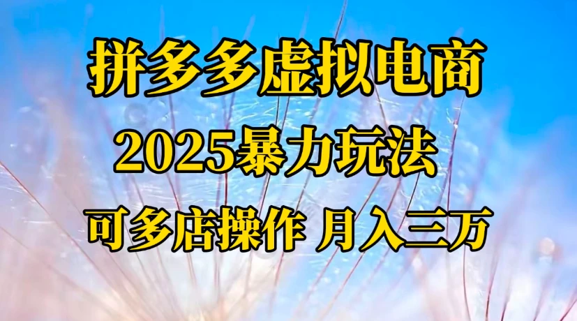 拼多多虚拟电商，一对一陪跑 月入三万，适合人群 上班族 宝妈 大学生-七量思维