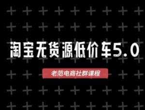 淘宝无货源价车5.0，​2025最新VIP淘宝无货源课程，1688代发，蓝海选品，零成本创业首选(更新)-七量思维