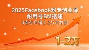 2025Facebook粉专创业课，耐用号BM搭建，0库存月销1-2万可复制-七量思维