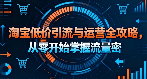 淘宝低价引流与运营全攻略，从零开始掌握流量密码-七量思维