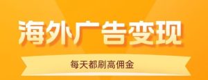 用手机看海外广告，每天10分钟，单机日入20+，无需养鸡，保姆级教程-七量思维