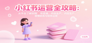 小红书运营全攻略:从平台了解到账号搭建、内容生产,做爆款库与矩阵运营-七量思维