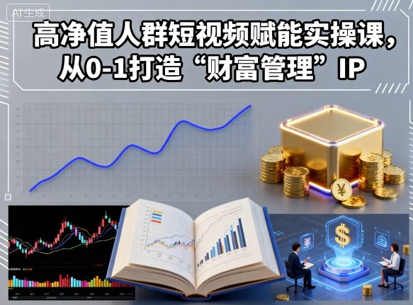 高净值人群短视频赋能实操课，从0-1打造“财富管理”IP-七量思维