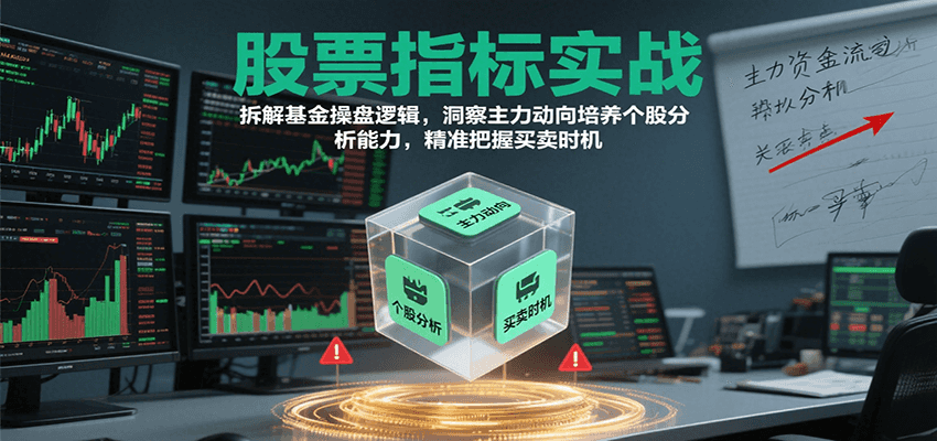 股票指标实战，基金操盘逻辑拆解，洞察主力动向培养个股分析能力把握买卖时机(更新)-七量思维