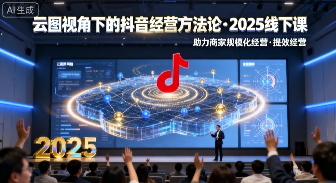 云图视角下的抖音经营方法论，2025线下课，助力商家规模化经营，提效经营(录音+字幕)-七量思维