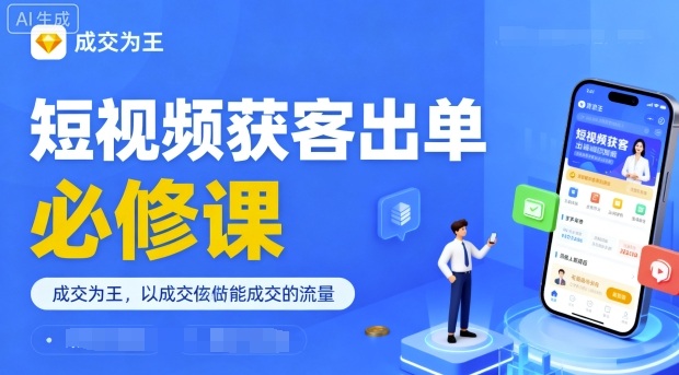 短视频获客出单必修课，成交为王，以成交为导向，直接做能成交的流量-七量思维