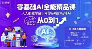 零基础AI全能精品课,人人都能学会,带你从0到1玩转AI-七量思维