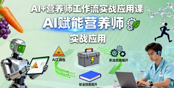 AI+营养师工作流实战应用课，AI赋能营养师-七量思维