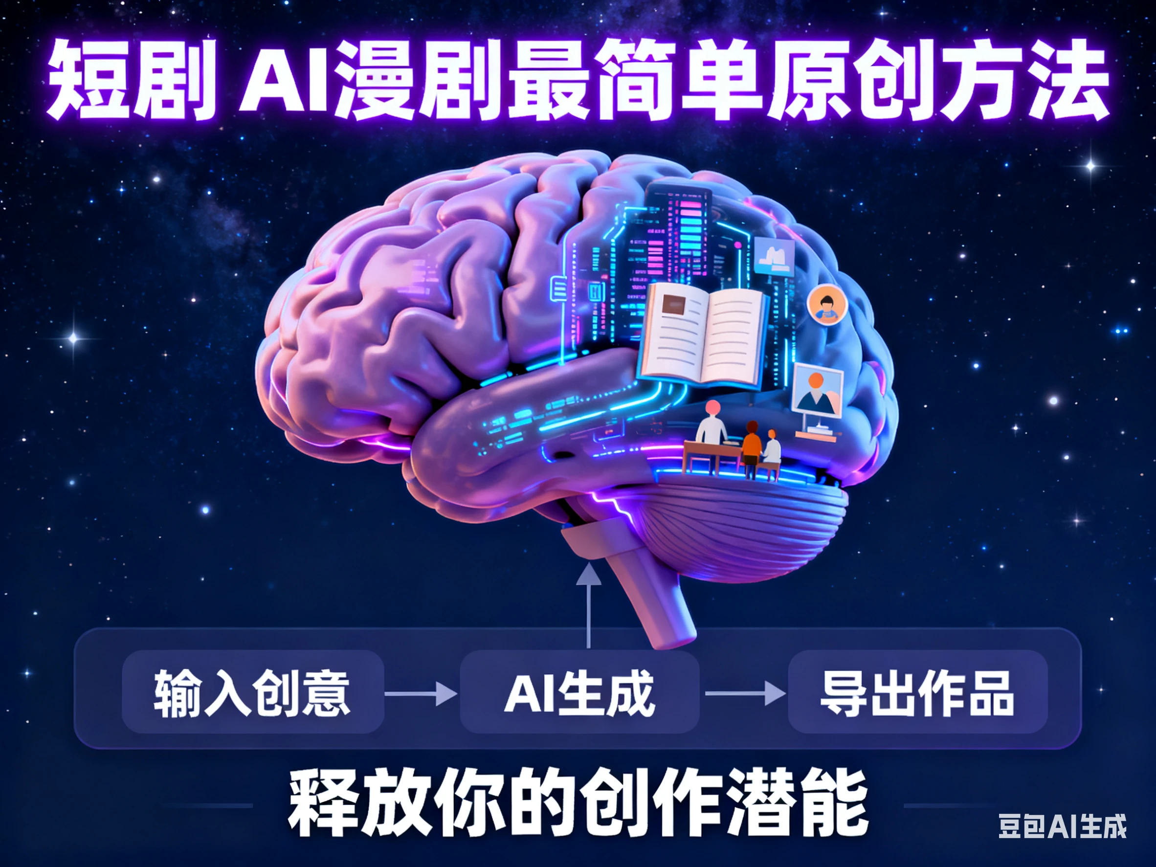 【精】短剧 AI 漫剧最简单原创方法-七量思维