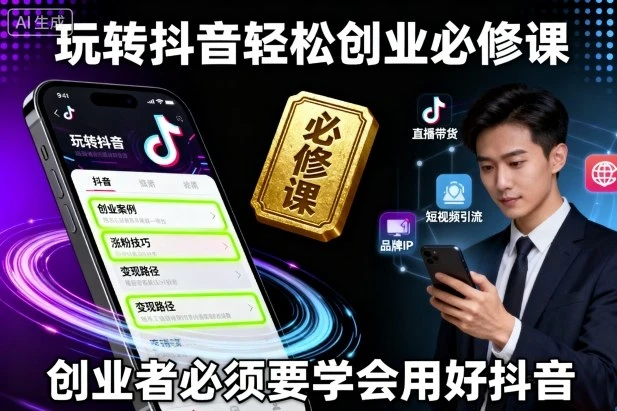 【精】玩转抖音轻松创业必修课，创业者必须要学会用好抖音-七量思维