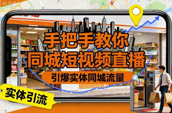 手把手教你同城短视频直播，引爆实体同城流量-七量思维