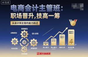 电商会计主管班，职场晋升，技高一筹-七量思维