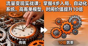 流量变现实战课：掌握4步入局、自动化系统、高客单模型，时间价值提升10倍-七量思维