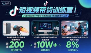 短视频带货训练营，抖音带货课程+抖音带货数据挖掘+精准获客解决方案-七量思维